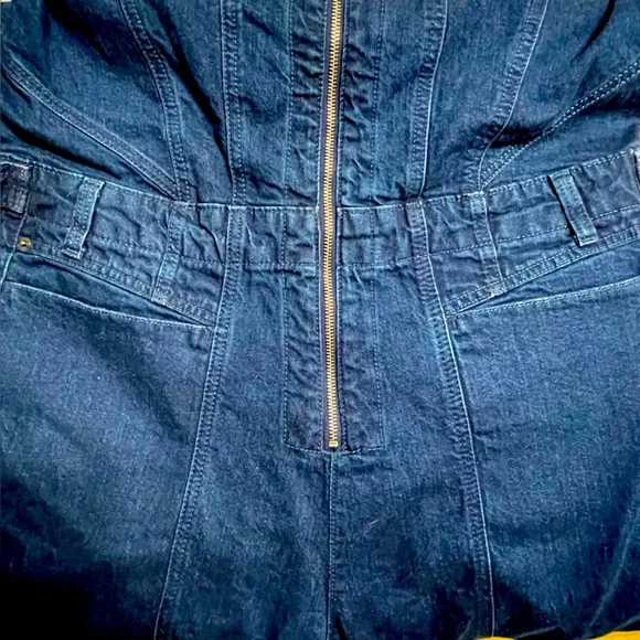 UNIVERSAL THREAD sleeveless tailored denim jumpsuit 16 NWOT - Picture 8 of 9